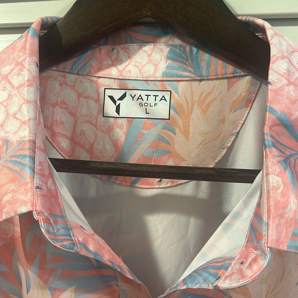 Pink and Blue Golf Shirt - Picture 2 of 5